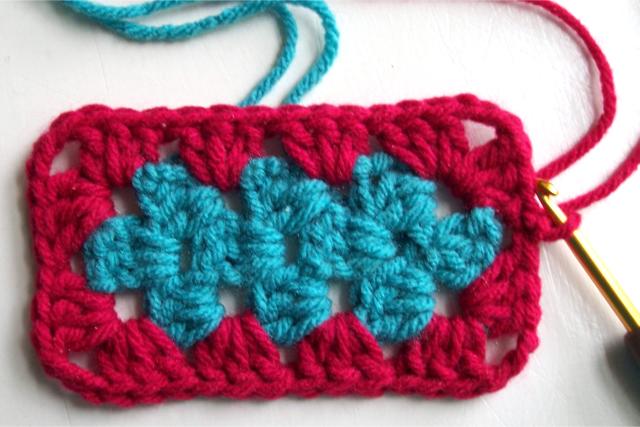 crochet granny rectangle