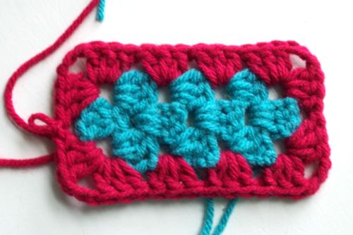 Finished Crochet Granny Rectangle